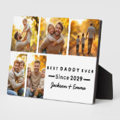 Vaderdag 5 Fotocollage Schattige Beste Daddy Ooit Fotoplaat (Zijkant)