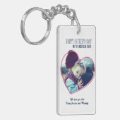 Vaderdag Aangepast Lijst voor foto's Koude vader Sleutelhanger (Voorkant Links)