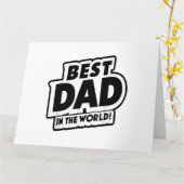 Vaderdag Allerbeste Papa Kaart (Gele Bloem)