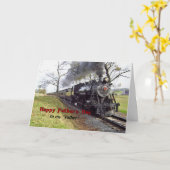 Vaderdag - Als een vader voor mij - Stoomtrein Kaart (Gele Bloem)