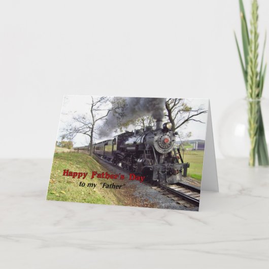Vaderdag - Als een vader voor mij - Stoomtrein Kaart (Voorkant)
