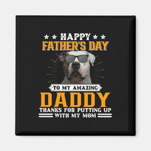 Vaderdag American Bulldog Dog Papa Gifts Voor Mij Magneet