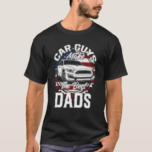 Vaderdag Amerikaanse Custom Auto V8 Sportauto T-shirt