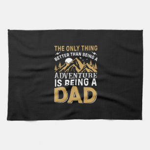 Vaderdag avontuur is vader worden theedoek