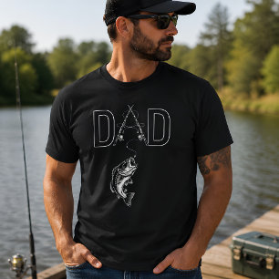 Vaderdag Bass Vissen Papa T-shirt