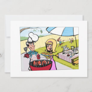 **VADERDAG BBQ** INVITATIE KAART