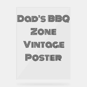 Vaderdag, BBQ-liefhebbers en grillliefhebbers Acryl Bord