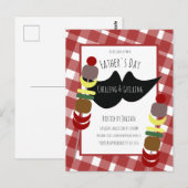 Vaderdag BBQ Picnic Chilling Grilling Briefkaart (Voorkant / Achterkant)