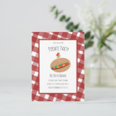 Vaderdag BBQ Picnic Event Sandwich Invitation Briefkaart (Staand voorkant)