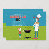 Vaderdag BBQ Uitnodiging (Voorkant / Achterkant)