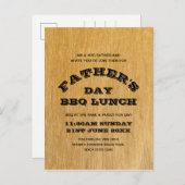 vaderdag BBQ Uitnodiging Briefkaart (Voorkant / Achterkant)