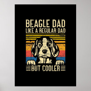 Vaderdag Beagle Dog Dad Poster