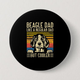 Vaderdag | Beagle Dog Dad Ronde Button 7,6 Cm