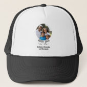 Vaderdag Best Dad van Par Custom Photo Golf Trucker Pet (Voorkant)