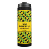 Vaderdag BEST JAMAICAN DAD Flag Custom Jamaica Thermosbeker (Voorkant)