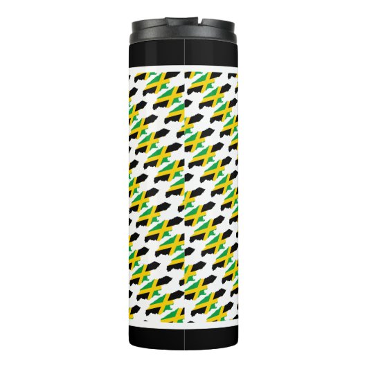 Vaderdag BEST JAMAICAN DAD Map Custom Jamaica Thermosbeker (Achterkant)