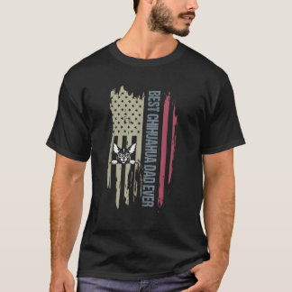 Vaderdag Beste Chihuahua Vader Ooit Ameri T-shirt