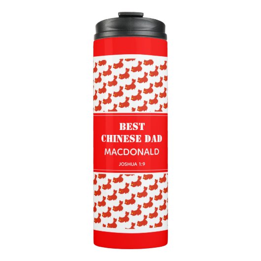 Vaderdag BESTE CHINESE DAD Custom China Thermosbeker (Voorkant)