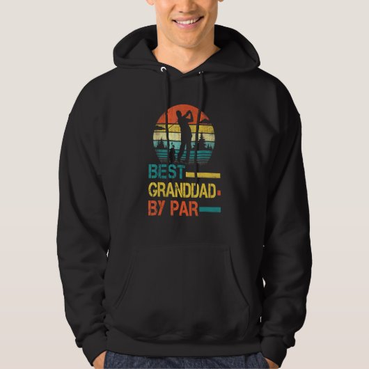 vaderdag beste grootvader, par Golf voor pap Gran Hoodie (Voorkant)