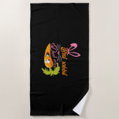 Vaderdag Beste konijnenvader ooit Strandlaken (Voorkant)