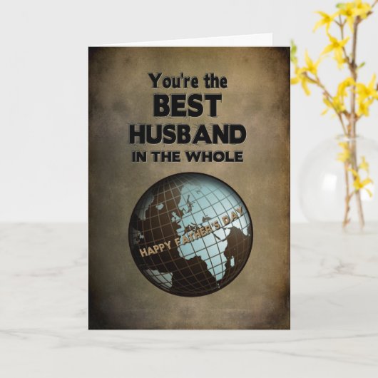 VADERDAG - BESTE MAN TER WERELD KAART (Gele Bloem)