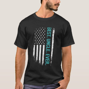 Vaderdag beste oom ooit met Amerikaanse vlag T-shirt