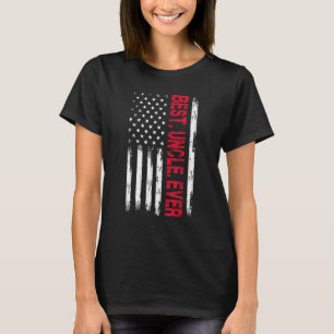 Vaderdag beste oom ooit met Amerikaanse vlag T-shirt