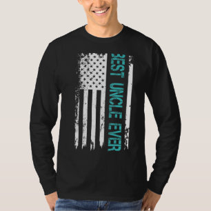 Vaderdag beste oom ooit met Amerikaanse vlag T-shirt