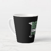 Vaderdag beste opa voor veraf latte mok (Linkerhoek)