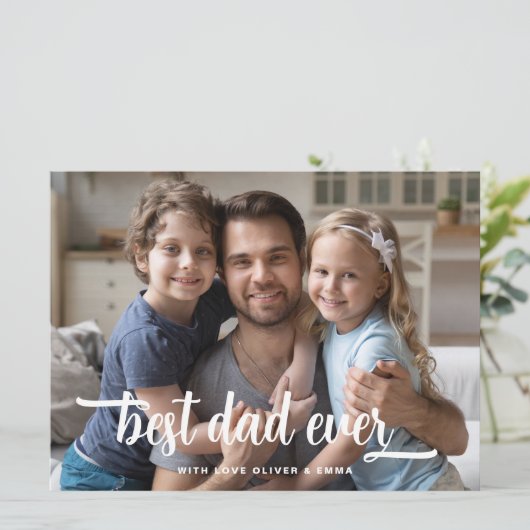 Vaderdag beste pap in script (Staand voorkant)