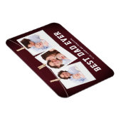 Vaderdag | Beste pap ooit 3 Foto-collage Magneet (Rechterzijde)