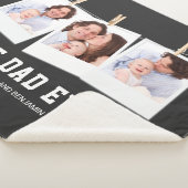 Vaderdag | Beste pap ooit 3 Foto-collage Sherpa Deken (3/4)