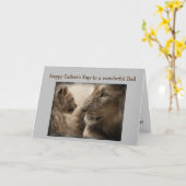 Vaderdag beste pap ooit dierenkaart kaart (Gele Bloem)