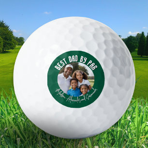 Vaderdag Beste Papa door Par Aangepaste Foto & Nam Golfballen