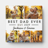 Vaderdag Beste papa ooit fotocollage Fotoplaat (Voorkant)