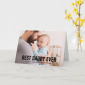 Vaderdag Beste papa ooit Fotogroet Kaart (Gele Bloem)