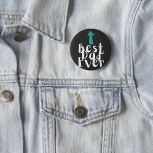 Vaderdag Beste papa ooit minimalistisch Ronde Button 5,7 Cm