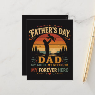 Vaderdag Beste Papa Ooit Vintage Feestdagenkaart