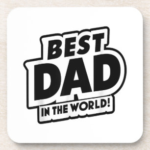 Vaderdag Beste papa ter wereld Bier Onderzetter
