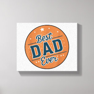 Vaderdag Beste Papa Ter Wereld Canvas Afdruk