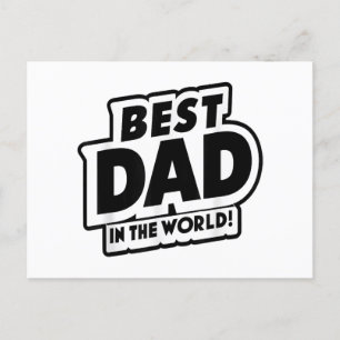 Vaderdag Beste papa ter wereld Feestdagenkaart
