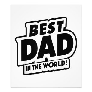 Vaderdag Beste papa ter wereld Foto Afdruk