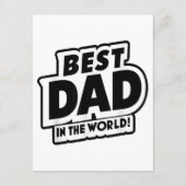 Vaderdag Beste papa ter wereld Informatiekaartje (Achterkant)