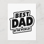 Vaderdag Beste papa ter wereld Informatiekaartje (Voorkant)