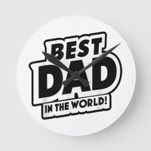 Vaderdag Beste papa ter wereld Ronde Klok