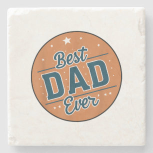 Vaderdag Beste papa ter wereld Stenen Onderzetter