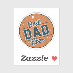 Vaderdag Beste Papa Ter Wereld Sticker