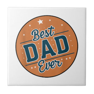 Vaderdag Beste papa ter wereld Tegeltje