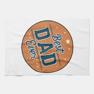 Vaderdag Beste papa ter wereld Theedoek