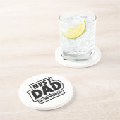 Vaderdag Beste papa ter wereld Zandsteen Onderzetter (Zijkant)